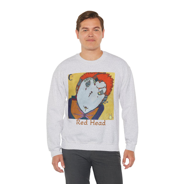 Red Head, Unisex Heavy Blend™ Crewneck Sweatshirt