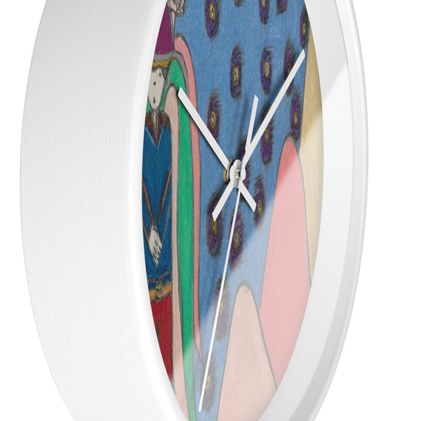 Silver Sword Angel (Bright Side) Wall Clock