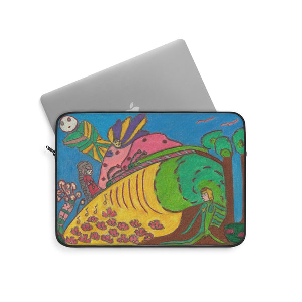 Elephant Call, Spread Your Love Into a Woods Wide Web! Laptop Sleeve