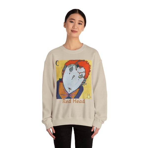 Red Head, Unisex Heavy Blend™ Crewneck Sweatshirt