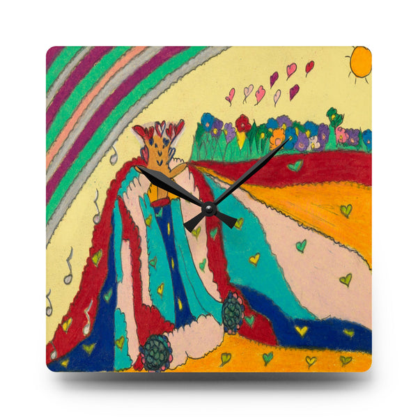 Noble King of Hearts, Acrylic Wall Clock