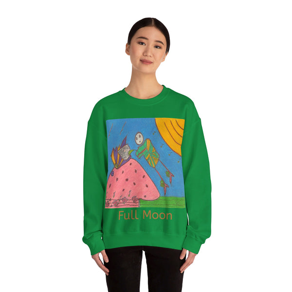 Full Moon, Unisex Heavy Blend™ Crewneck Sweatshirt