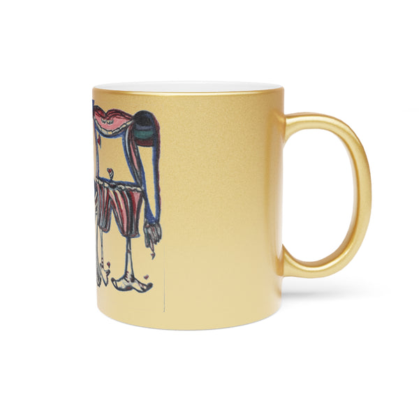 Mug Body Parts Anatomy Metallic Mug (Silver\Gold)