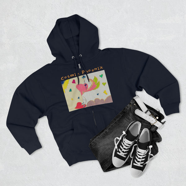 Cosmic Phoenix (2nd Edition) Unisex Zip Hoodie