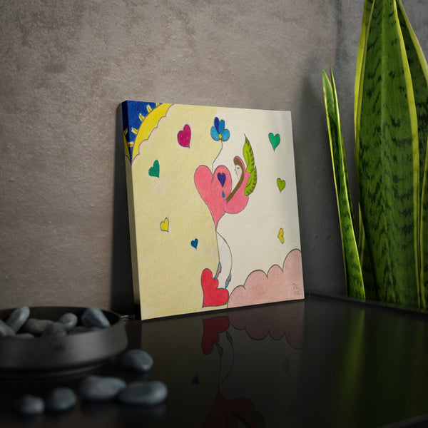 Let Your Heart Rise From The Ashes Like A Cosmic Phoenix! (Canvas Photo Tile)