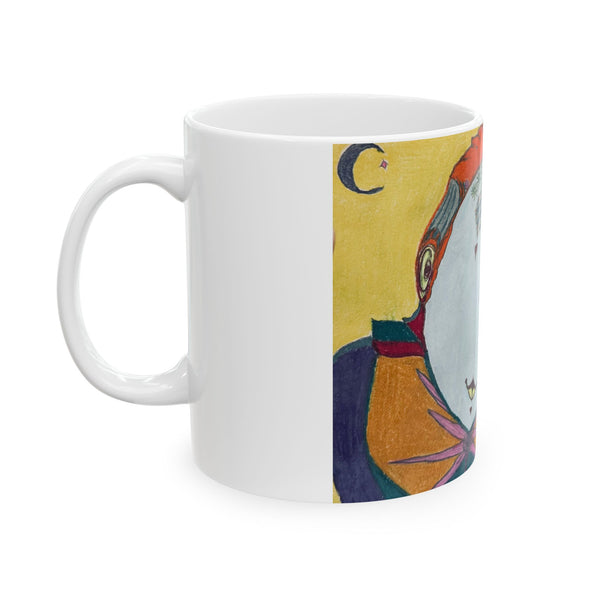 Red Head, Ceramic Mug, (11oz) (150z)