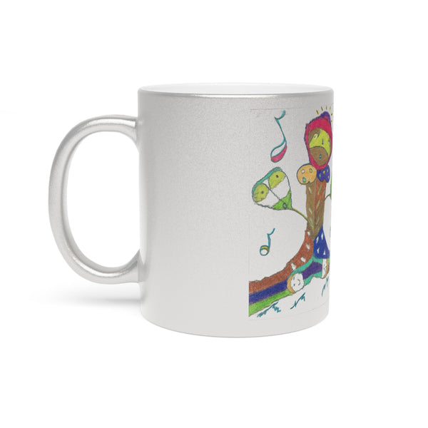 Tree Top, Metallic Mug (Silver\Gold)