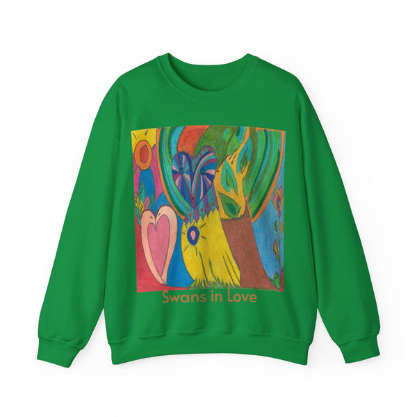 Owl in Love, Unisex Heavy Blend™ Crewneck Sweatshirt