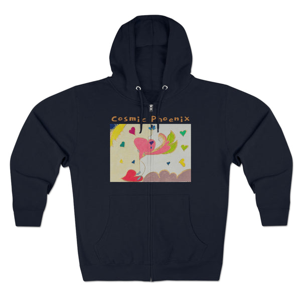 Cosmic Phoenix (2nd Edition) Unisex Zip Hoodie
