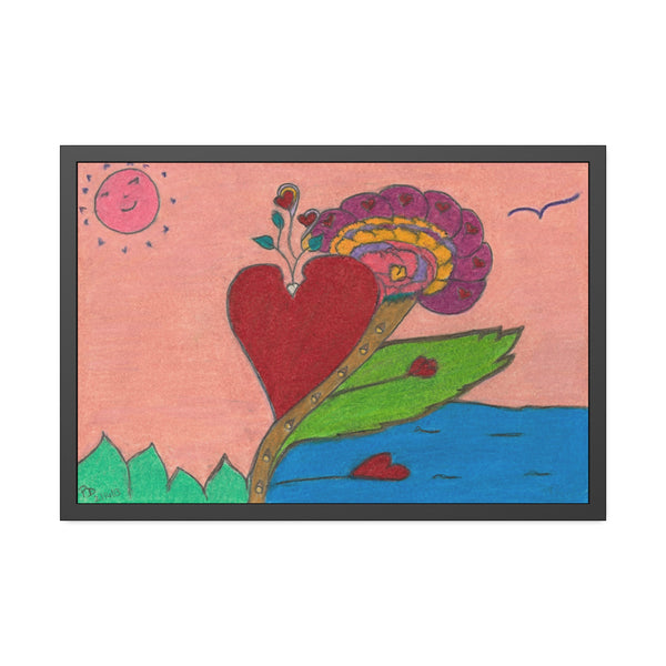 Upright in Heart (My Valentine's) Framed Paper Posters