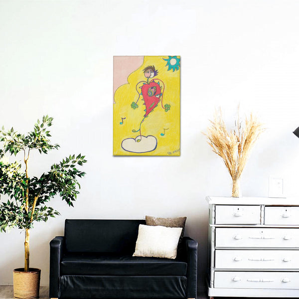 Blissful Dancer, HC_C33 Canvas with Mounting Brackets 12x18in (vertical)
