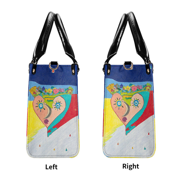 Cosmic Heart (2nd Edition) Multiple Sizes Upgraded Luxury Women PU Leather Handbag