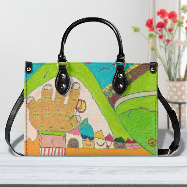 Blind Spot Multiple Sizes Upgraded Luxury Women PU Leather Handbag