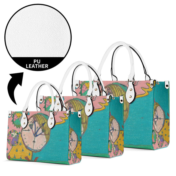 Wake Up (Timekeeper) Multiple Sizes Upgraded Luxury Women PU Leather Handbag