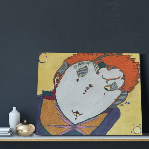 Red Head, HC_C25 Canvas with Mounting Brackets 16x20in (horizontal)