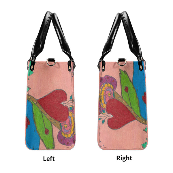 Upright in Heart (My Valentine's) Multiple Sizes Upgraded Luxury Women PU Leather Handbag