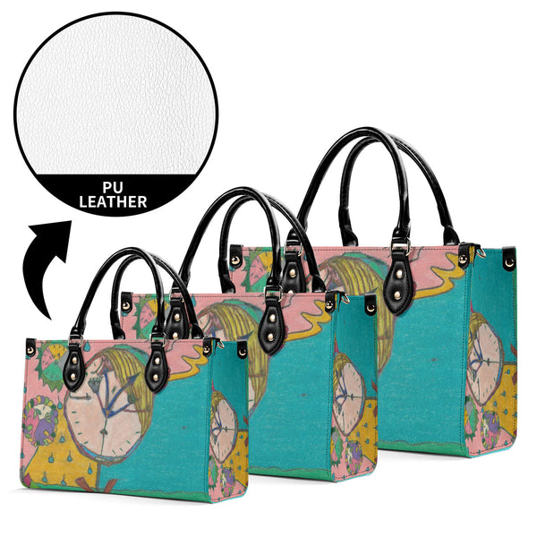 Wake Up (Timekeeper) Multiple Sizes Upgraded Luxury Women PU Leather Handbag