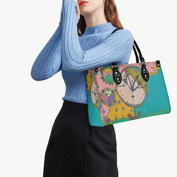Wake Up (Timekeeper) Multiple Sizes Upgraded Luxury Women PU Leather Handbag