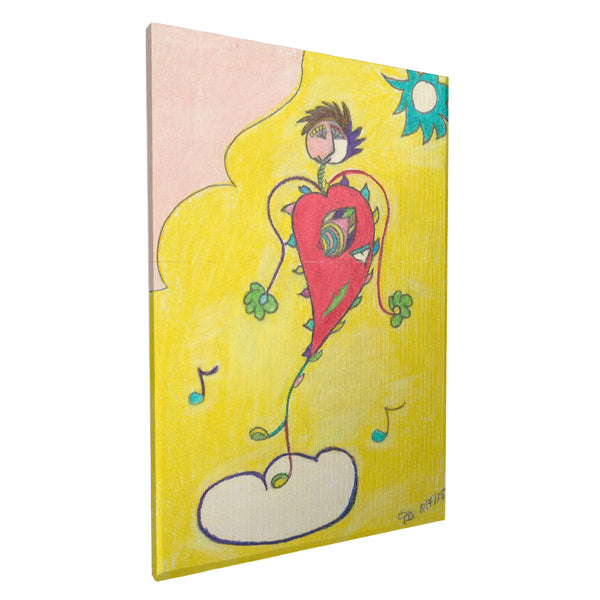 Blissful Heart (Dancer): Origin title : HC_C33 Canvas with Mounting Brackets 12x18in (vertical)