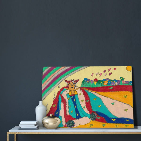 Noble King of Hearts, HC_C24 Canvas with Mounting Brackets 16x24in (horizontal)