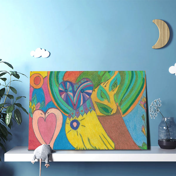 Swans in Love, HC_C22 Canvas with Mounting Brackets 12x18in (horizontal)