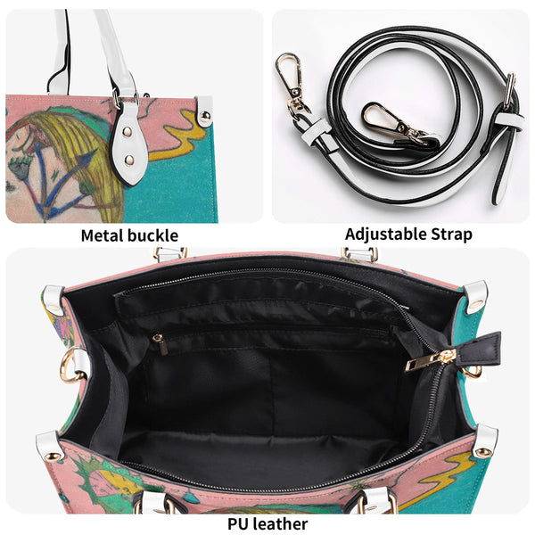 Wake Up (Timekeeper) Multiple Sizes Upgraded Luxury Women PU Leather Handbag