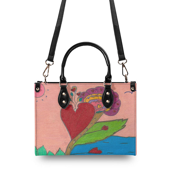 Upright in Heart (My Valentine's) Multiple Sizes Upgraded Luxury Women PU Leather Handbag