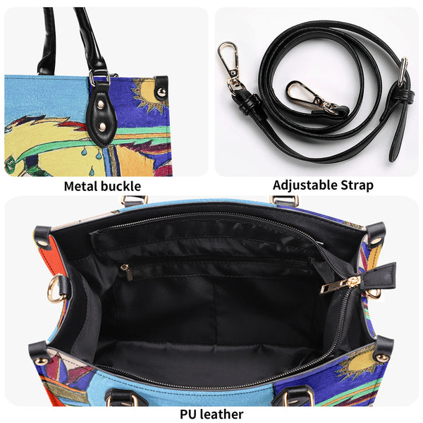 Free As A Bird, Multiple Sizes Upgraded Luxury Women PU Leather Handbag