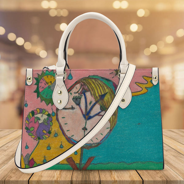 Wake Up, SF_B3 Luxury Women PU Tote Bag - White