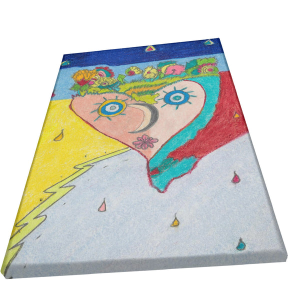 Cosmic Heart (1st Edition) HC_C33 Canvas with Mounting Brackets 12x18in (vertical)