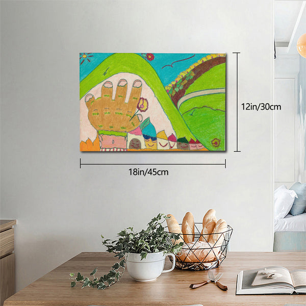 Blind Spot, HC_C22 Canvas with Mounting Brackets 12x18in (horizontal)