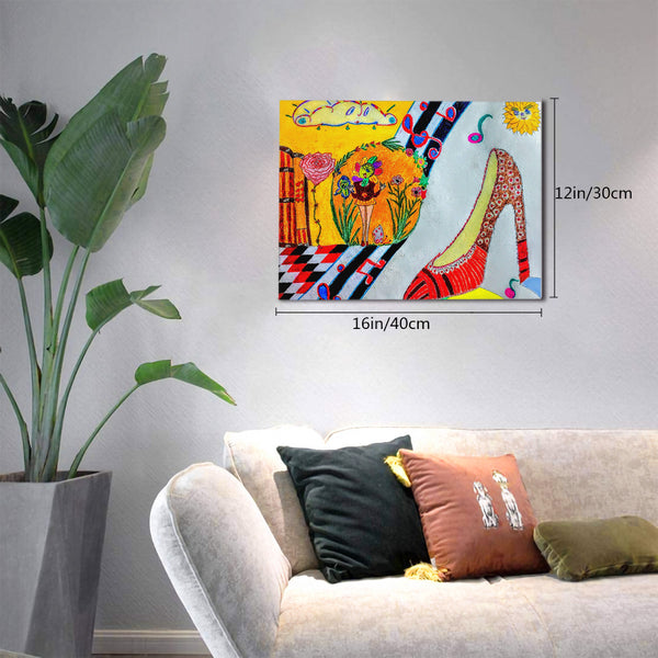 When The Shoe Fits, HC_C26 Canvas with Mounting Brackets 12x16in (horizontal)