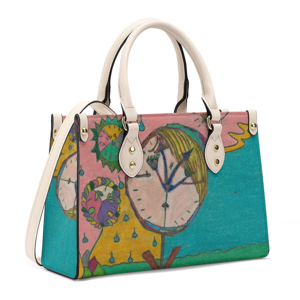 Wake Up, SF_B3 Luxury Women PU Tote Bag - White