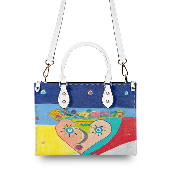 Cosmic Heart (2nd Edition) Multiple Sizes Upgraded Luxury Women PU Leather Handbag