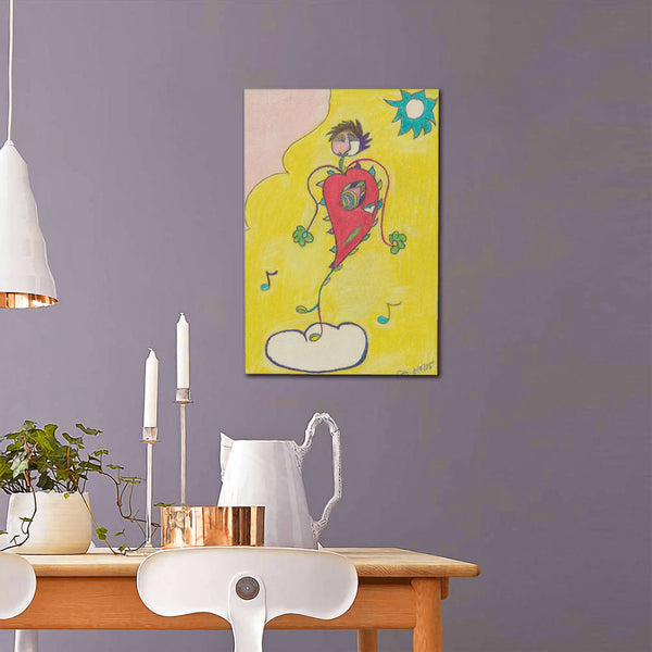 Blissful Heart (Dancer), HC_C30 Canvas with Mounting Brackets 16x24in (vertical)