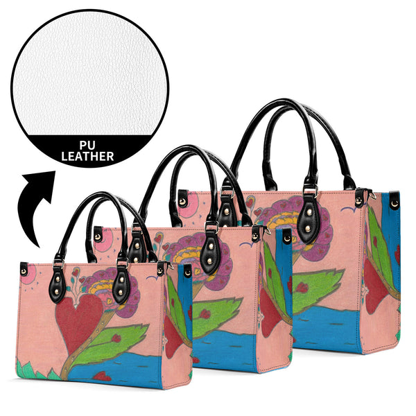 Upright in Heart (My Valentine's) Multiple Sizes Upgraded Luxury Women PU Leather Handbag