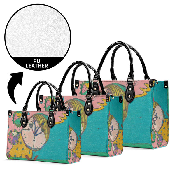 Wake Up (Timekeeper) Multiple Sizes Upgraded Luxury Women PU Leather Handbag