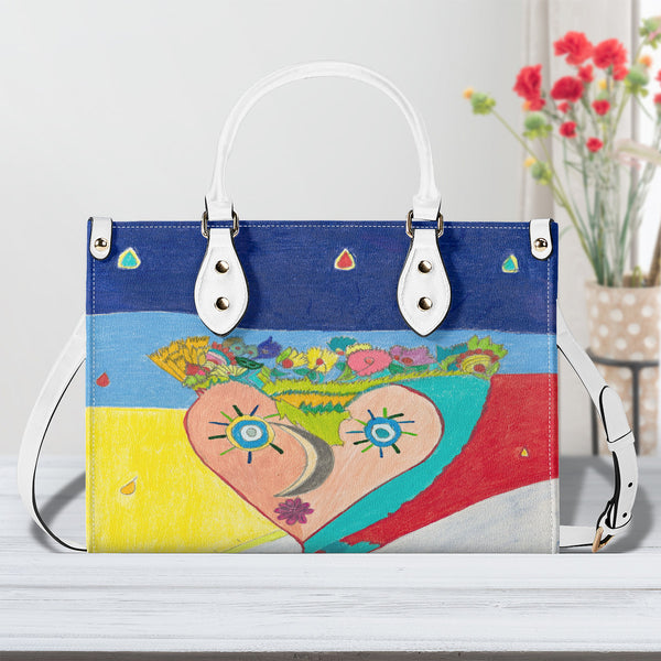 Cosmic Heart (2nd Edition) Multiple Sizes Upgraded Luxury Women PU Leather Handbag