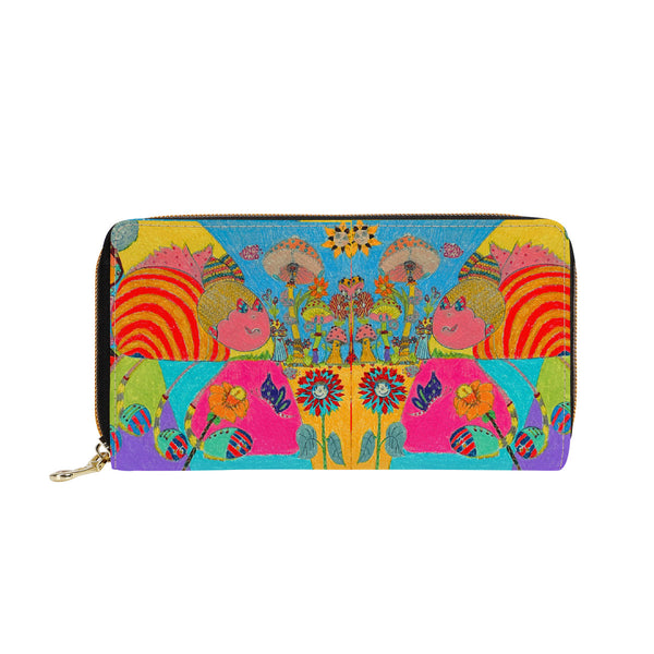 Bug Trippin' SF_F2 L Zipper Purse Clutch Bag