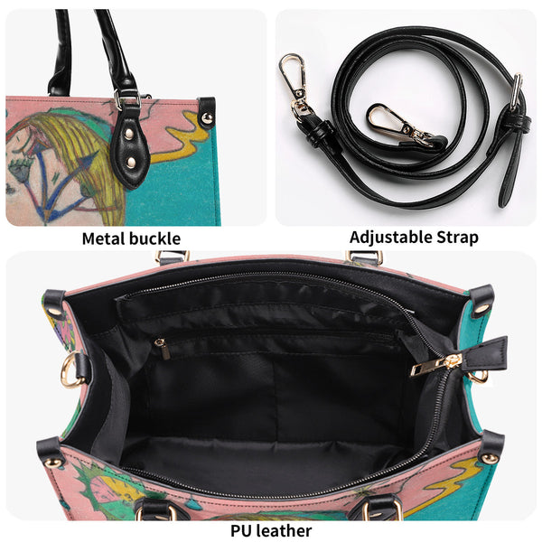 Wake Up (Timekeeper) Multiple Sizes Upgraded Luxury Women PU Leather Handbag