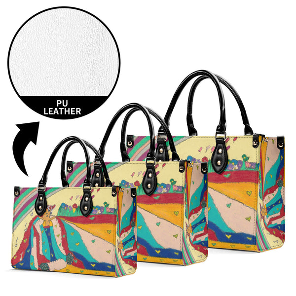 Noble King of Hearts, Multiple Sizes Upgraded Luxury Women PU Leather Handbag