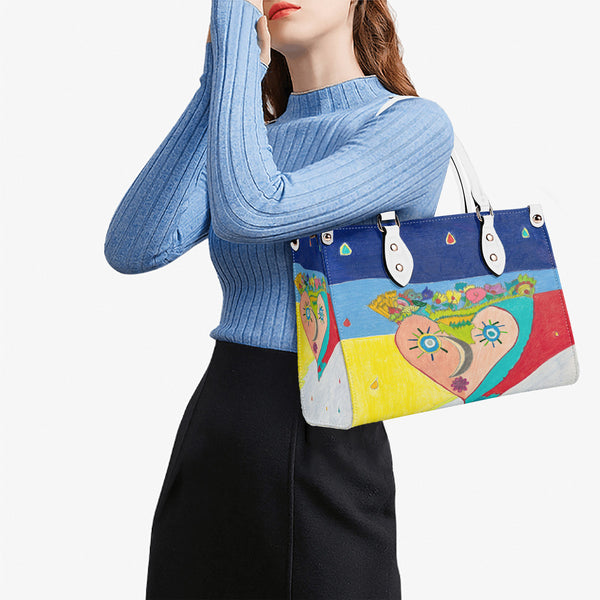 Cosmic Heart (2nd Edition) Multiple Sizes Upgraded Luxury Women PU Leather Handbag
