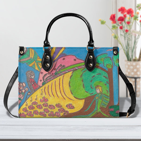 Whimsical Wonderland, Multiple Sizes Upgraded Luxury Women PU Leather Handbag