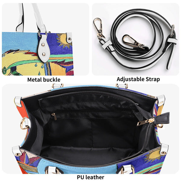 Free As A Bird, Multiple Sizes Upgraded Luxury Women PU Leather Handbag