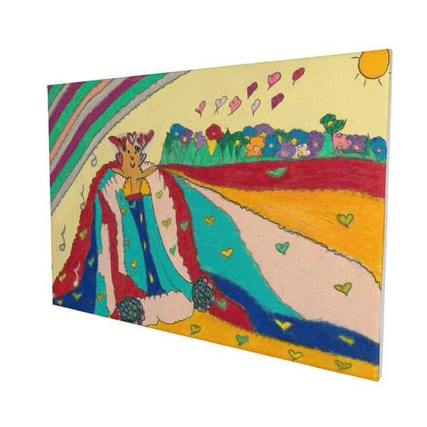 Noble King of Hearts, HC_C24 Canvas with Mounting Brackets 16x24in (horizontal)