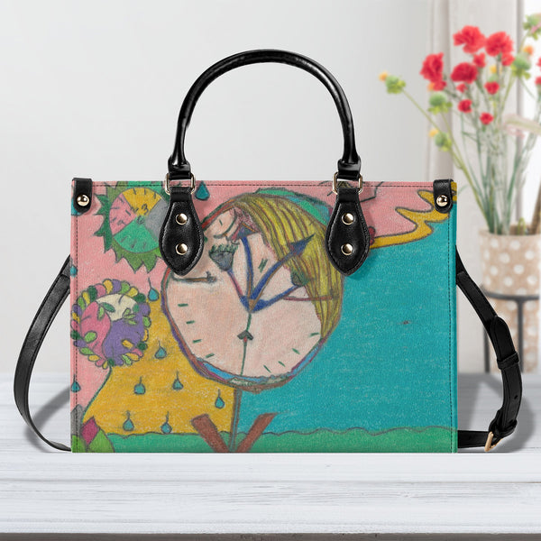 Wake Up (Timekeeper) Multiple Sizes Upgraded Luxury Women PU Leather Handbag
