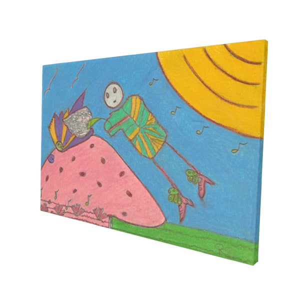 Full Moon, HC_C22 Canvas with Mounting Brackets 12x18in (horizontal)