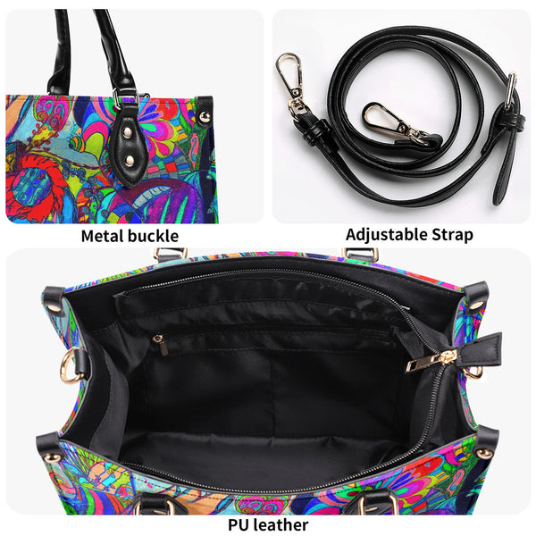 Cosmic Star "Multiple Sizes Upgraded Luxury Women PU Leather Handbag"