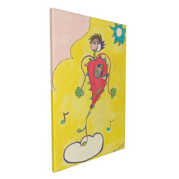 Blissful Heart (Dancer), HC_C30 Canvas with Mounting Brackets 16x24in (vertical)