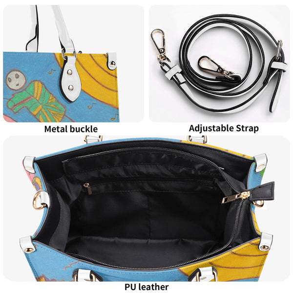 Full Moon, Multiple Sizes Upgraded Luxury Women PU Leather Handbag
